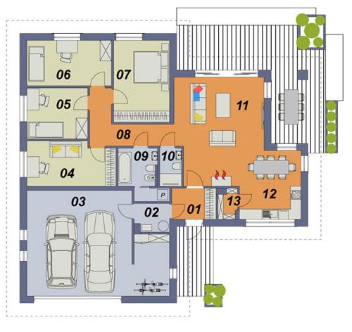 Rzut parteru POW. 0,0 m²