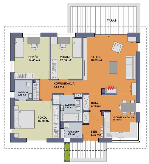 Rzut parteru POW. 0,0 m²