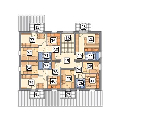 Rzut poddasza POW. 178,8 m²