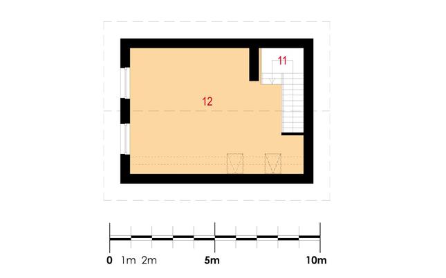 Rzut poddasza POW. 51,2 m²