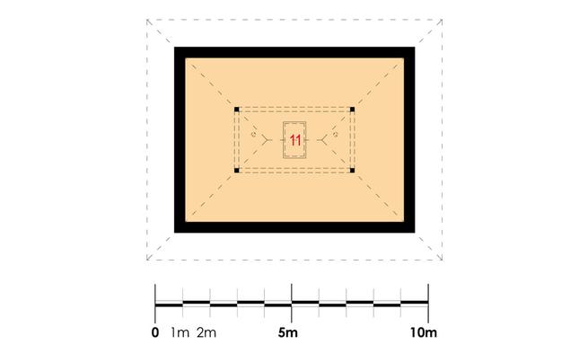 Rzut strychu POW. 47,0 m²