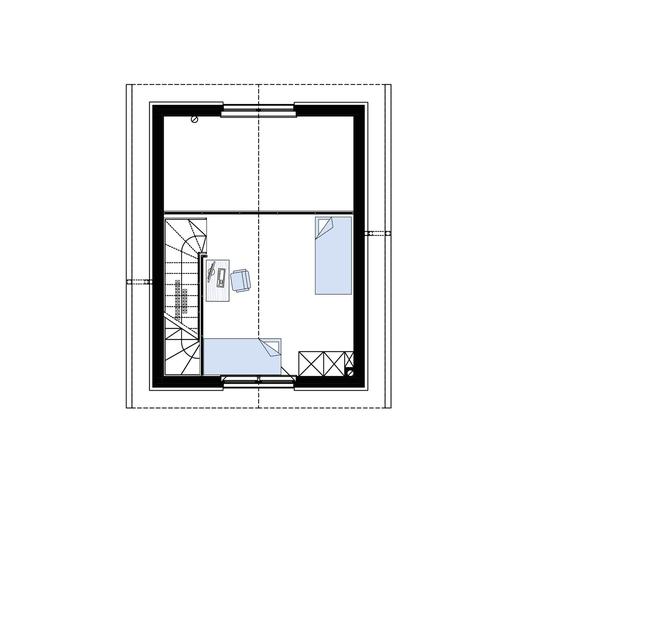 Rzut piętra POW. 14,8 m²