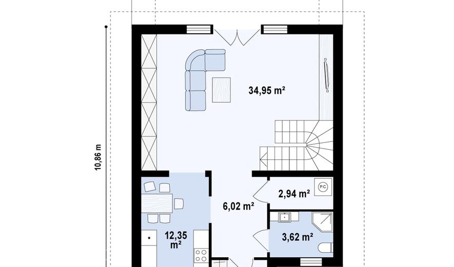 Z45A+ Projekt domu Z45 A+ Z45A+ Projekt domu Z45 A+