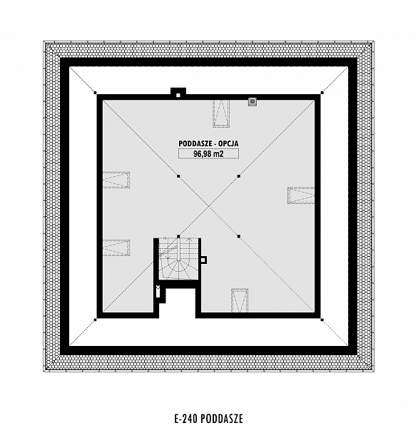 Rzut poddasza: do indywidualnej adaptacji