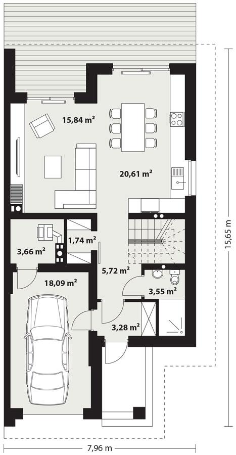 Rzut parteru POW. 0,0 m²
