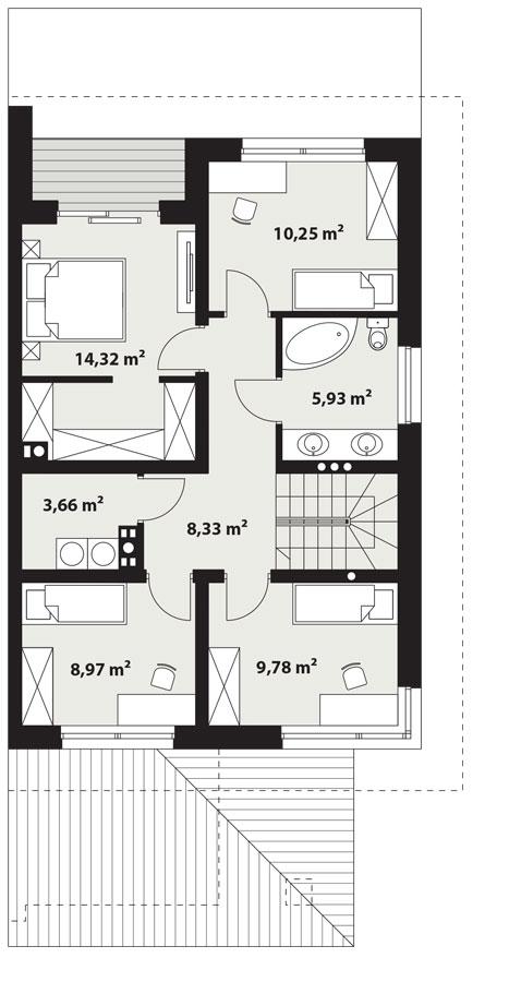 Rzut piętra POW. 0,0 m²