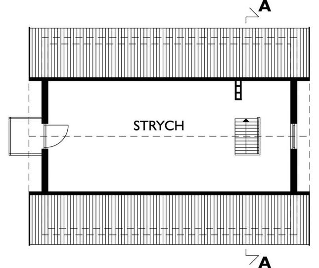 Rzut poddasza POW. 32,7 m²