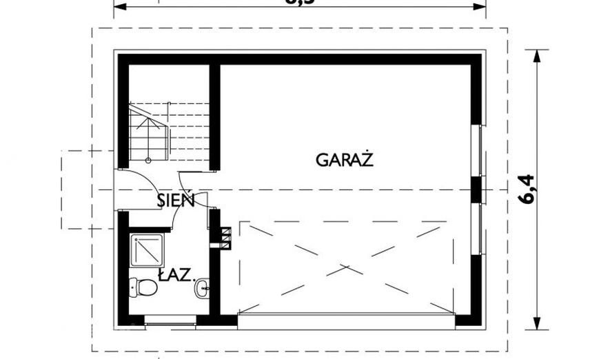 ANG0247 Garaż M6 (z częścią mieszkalną)