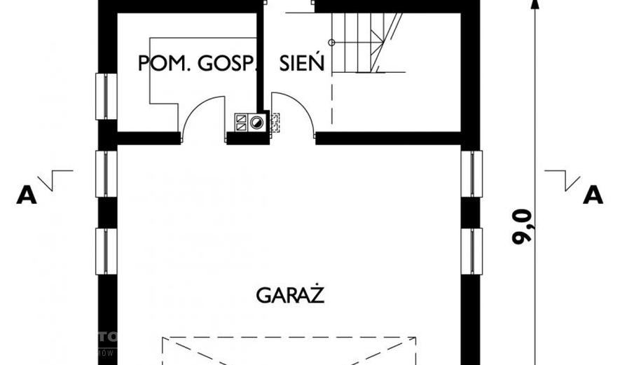 ANG0249 Garaż M8 (z częścią mieszkalną)