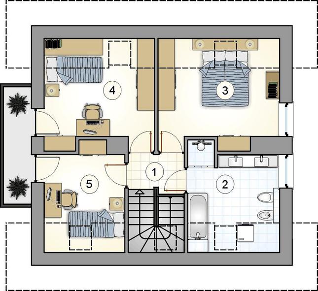 Rzut poddasza lustro POW. 0,0 m²