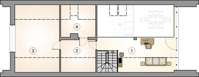 Rzut poddasza lustro POW. 0,0 m²