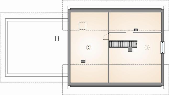 Rzut poddasza lustro POW. 0,0 m²