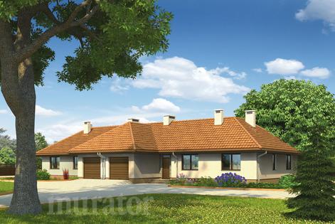 Projekt Domu B09 Wspolny Pomysl Blizniak Murator Projekty
