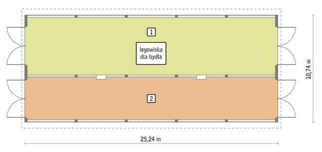 Rzut przyziemia POW. 246,3 m²