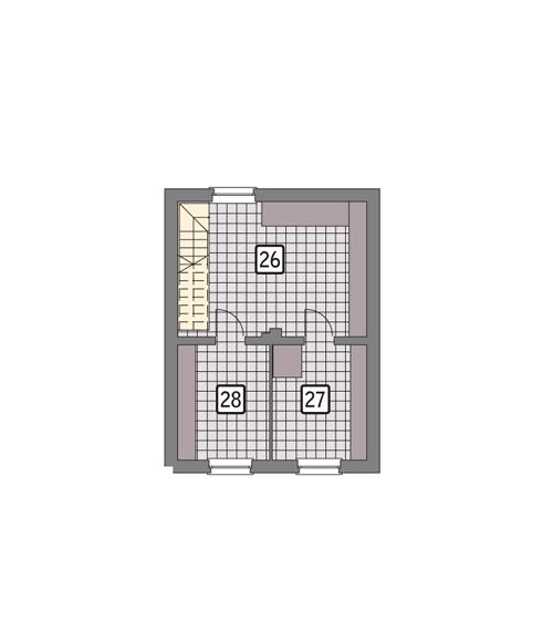 Rzut piwnicy POW. 43,0 m²