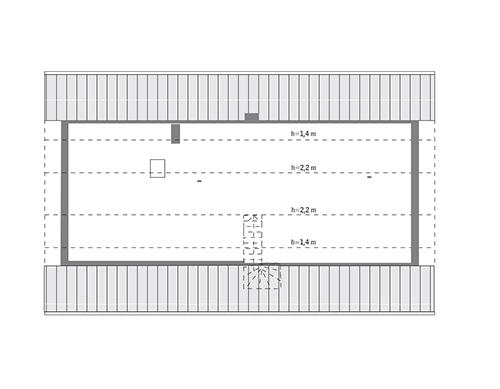 Rzut poddasza: Do indywidualnej adaptacji (60,2 m2 powierzchni użytkowej)