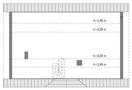 Rzut poddasza: do indywidualnej adaptacji (70,3 m2 powierzchni użytkowej)