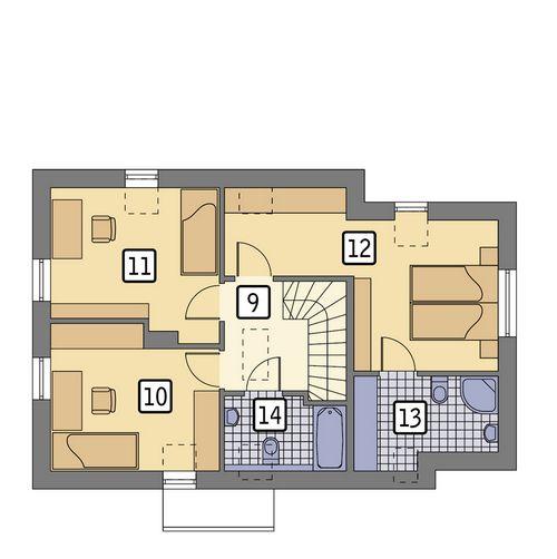 Rzut poddasza POW. 63,3 m²