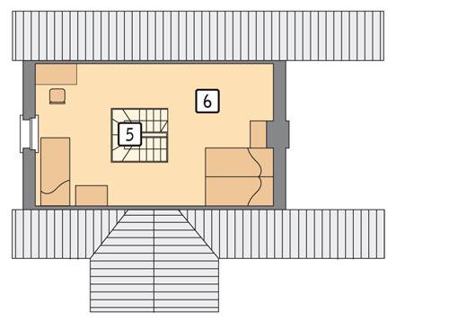 Rzut poddasza POW. 27,3 m²