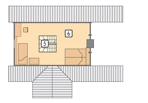 Rzut poddasza POW. 28,1 m²