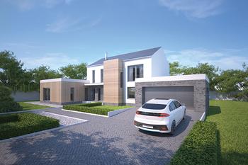 Projekty Domów Bliźniaczych Dwurodzinnych Lub Z Usługą Z Kolekcji