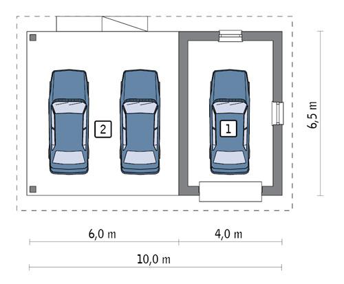 Rzut parteru POW. 19,1 m²