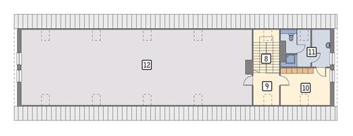Rzut poddasza POW. 236,0 m²
