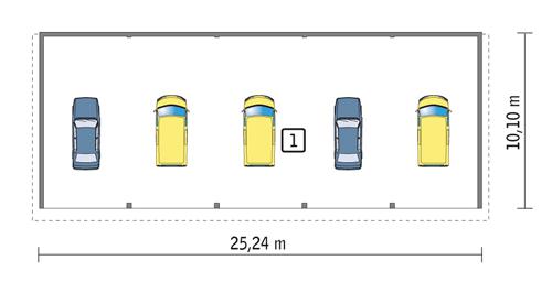Rzut parteru POW. 243,1 m²