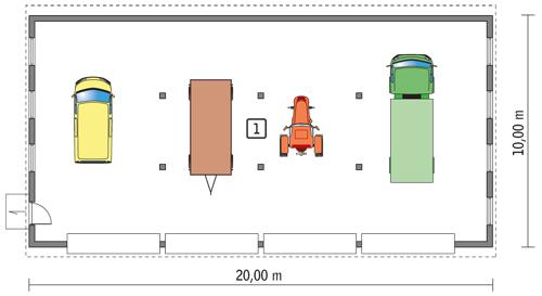 Rzut parteru POW. 184,5 m²