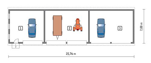 Rzut parteru POW. 160,4 m²