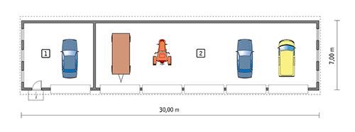 Rzut parteru POW. 189,6 m²