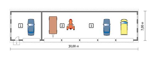 Rzut parteru POW. 189,6 m²