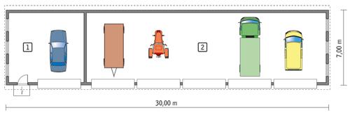 Rzut parteru POW. 189,6 m²