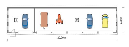 Rzut parteru POW. 189,6 m²