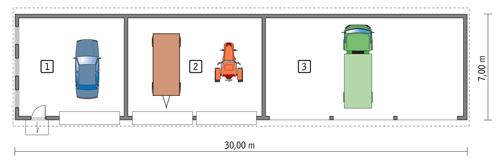 Rzut parteru POW. 187,9 m²
