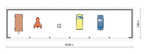 Rzut parteru POW. 191,4 m²