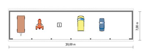 Rzut parteru POW. 191,4 m²