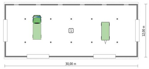 Rzut parteru POW. 338,1 m²