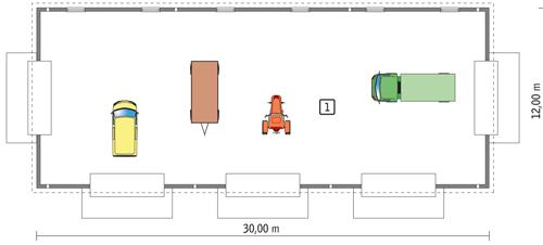 Rzut parteru POW. 338,8 m²