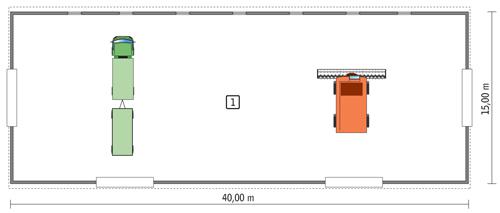 Rzut parteru POW. 572,2 m²