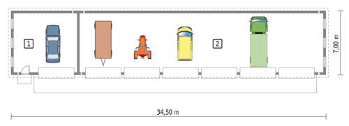 Rzut parteru POW. 218,8 m²