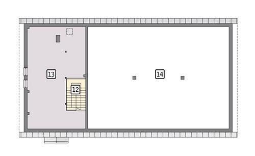 Rzut poddasza POW. 71,7 m²