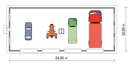 Rzut parteru POW. 223,9 m²