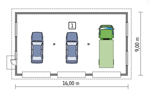 Rzut parteru POW. 132,2 m²
