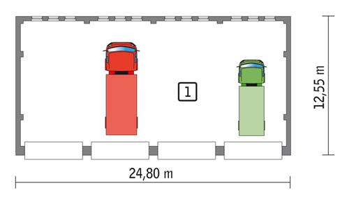 Rzut parteru POW. 271,8 m²