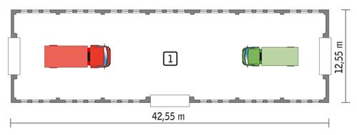 Rzut parteru POW. 483,8 m²