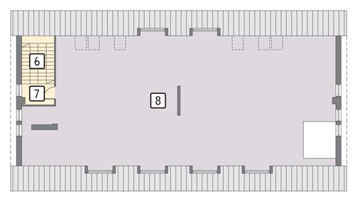 Rzut poddasza POW. 273,6 m²