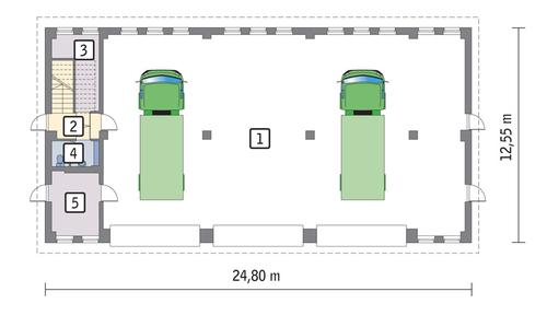 Rzut parteru POW. 271,9 m²