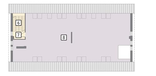 Rzut poddasza POW. 278,3 m²