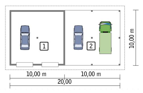 Rzut parteru POW. 90,6 m²